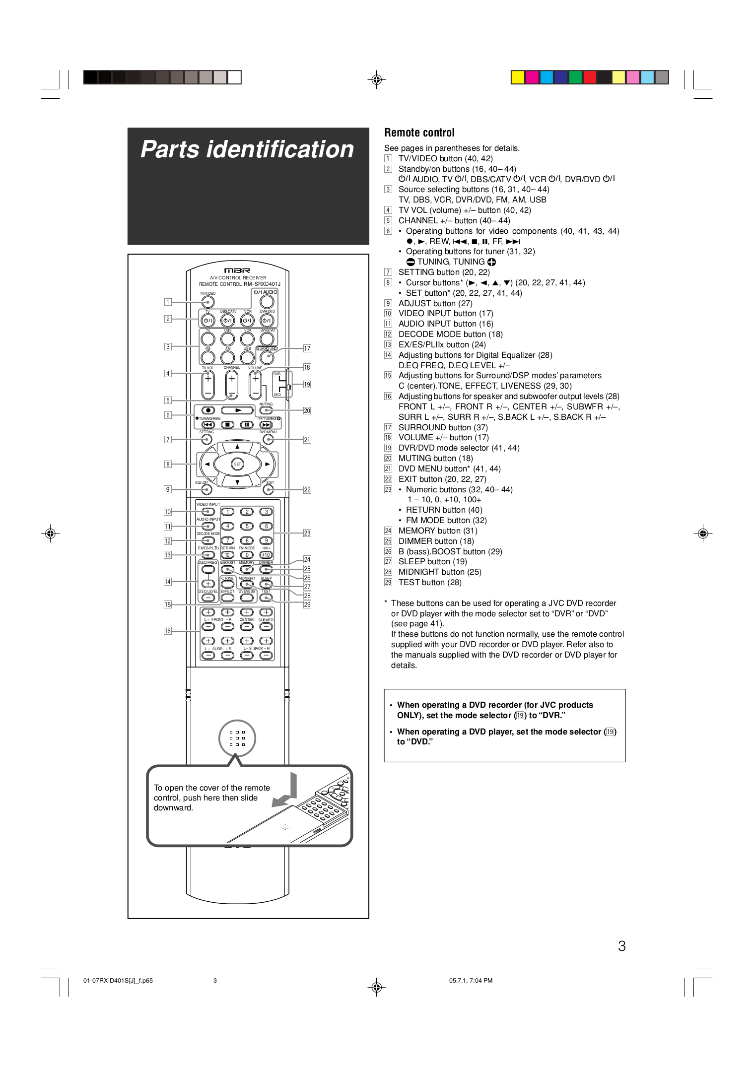 PDF manual for RCA Remote Control RCU403