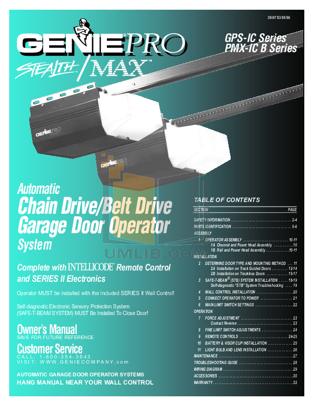 Download Free For Genie Excelerator Garage Door Opener Other For Genie Other Excelerator Garage Door Opener Manual
