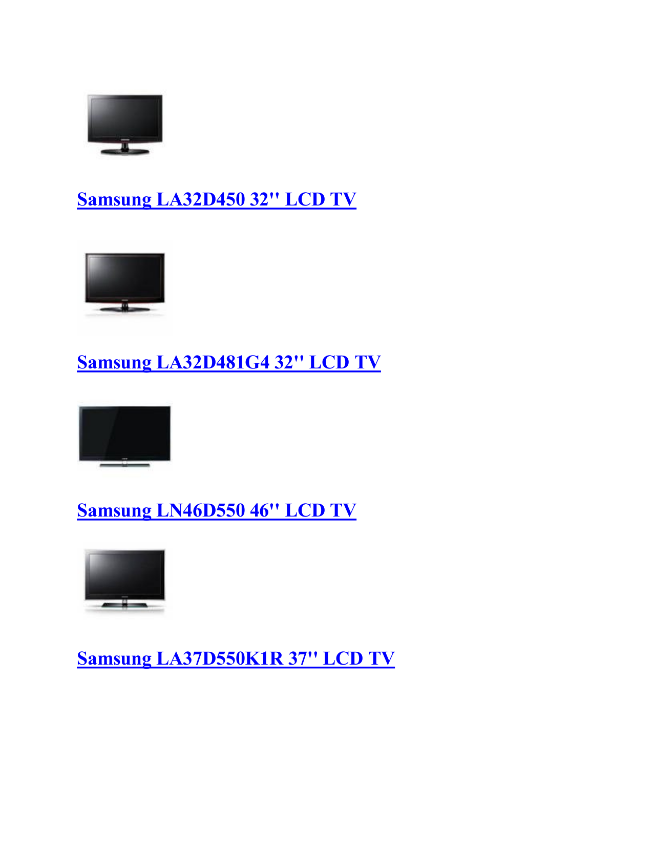 Download free pdf for Samsung LN46D550 LCD TV manual