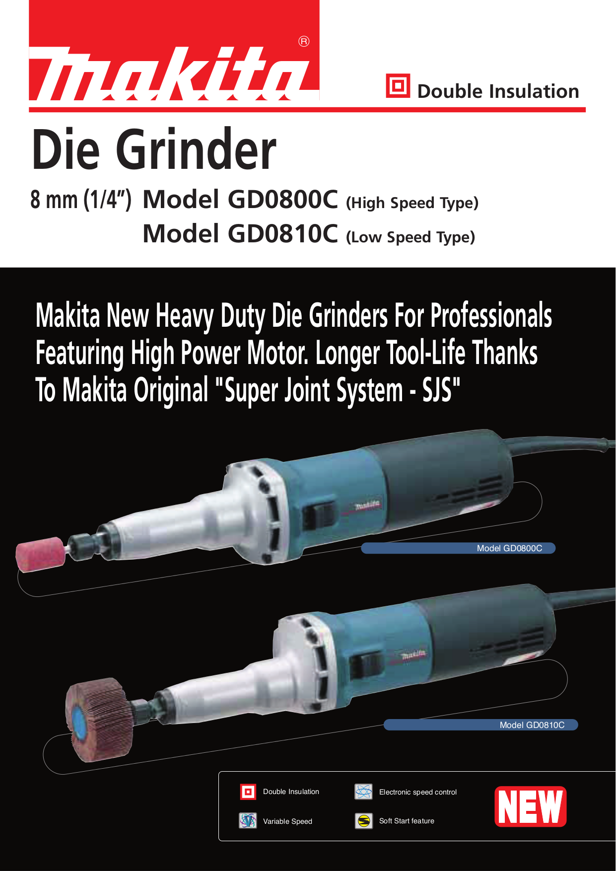 Download free pdf for Makita GD0800C Die Grinders Other manual