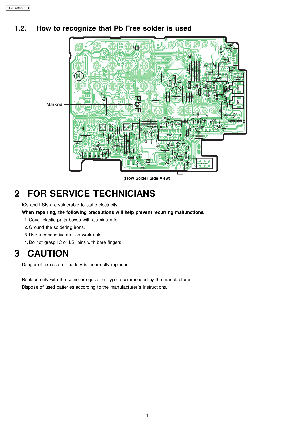 Схема телефона panasonic kx ts2350ru