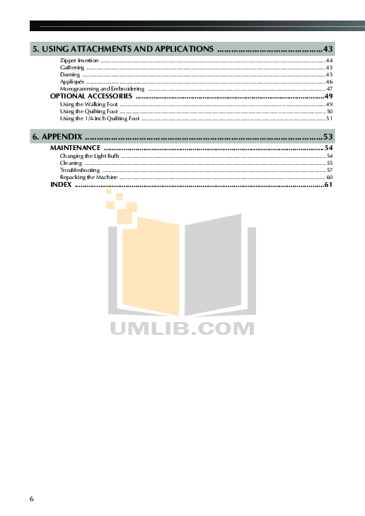 PDF manual for Brother Other XL2230 Sewing Machines