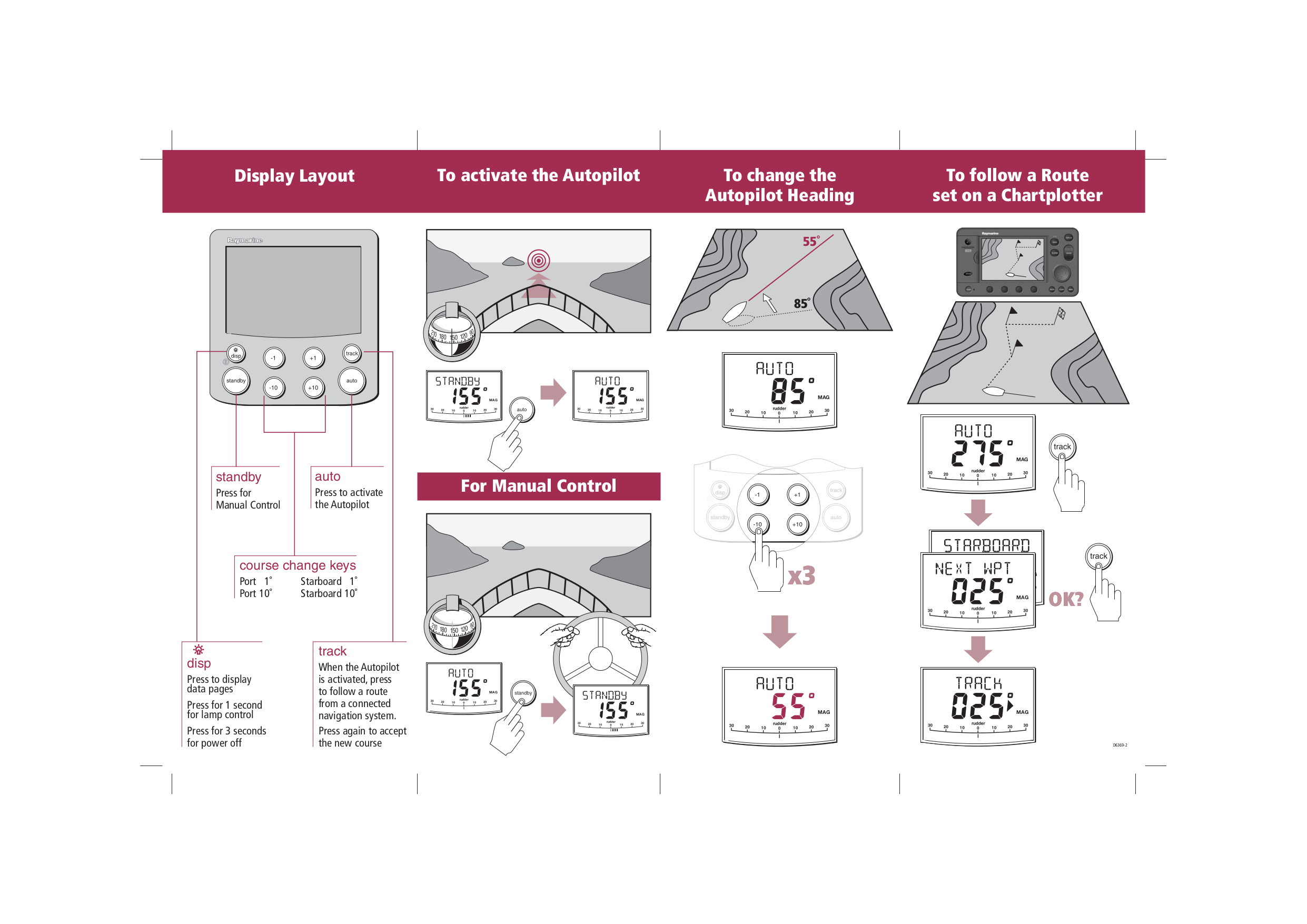 PDF manual for Raymarine Other ST6002 Autopilot Controller