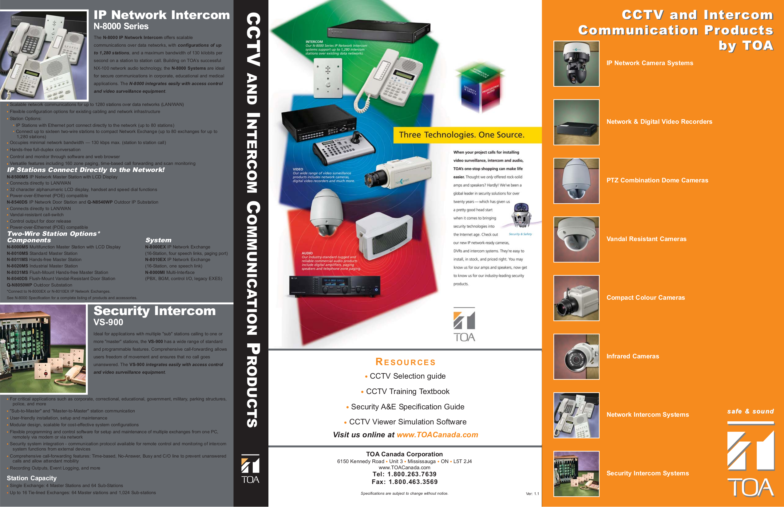 pdf for Toa Security Camera C-CV14-CS manual