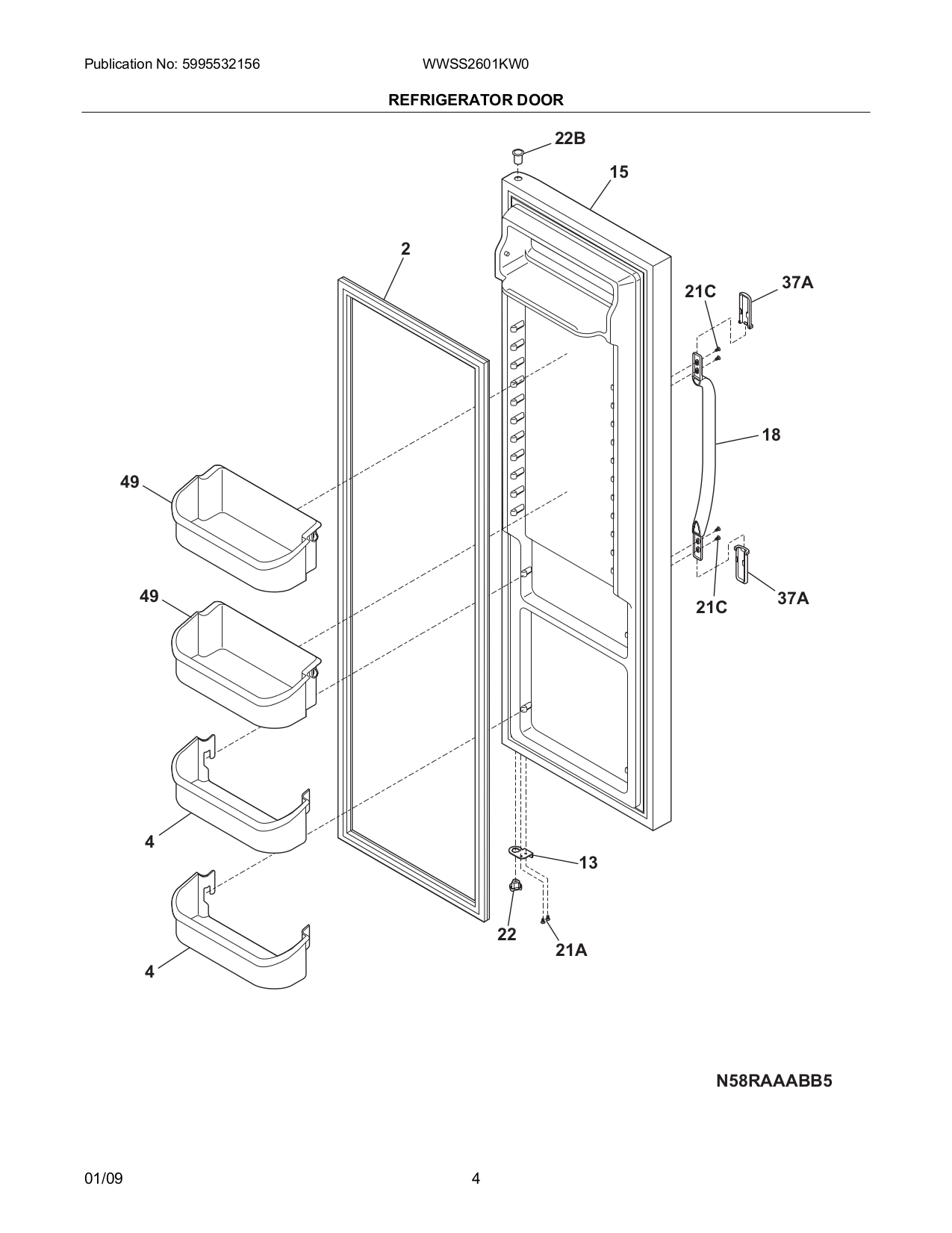 PDF manual for Westinghouse Refrigerator WWSS2601KW