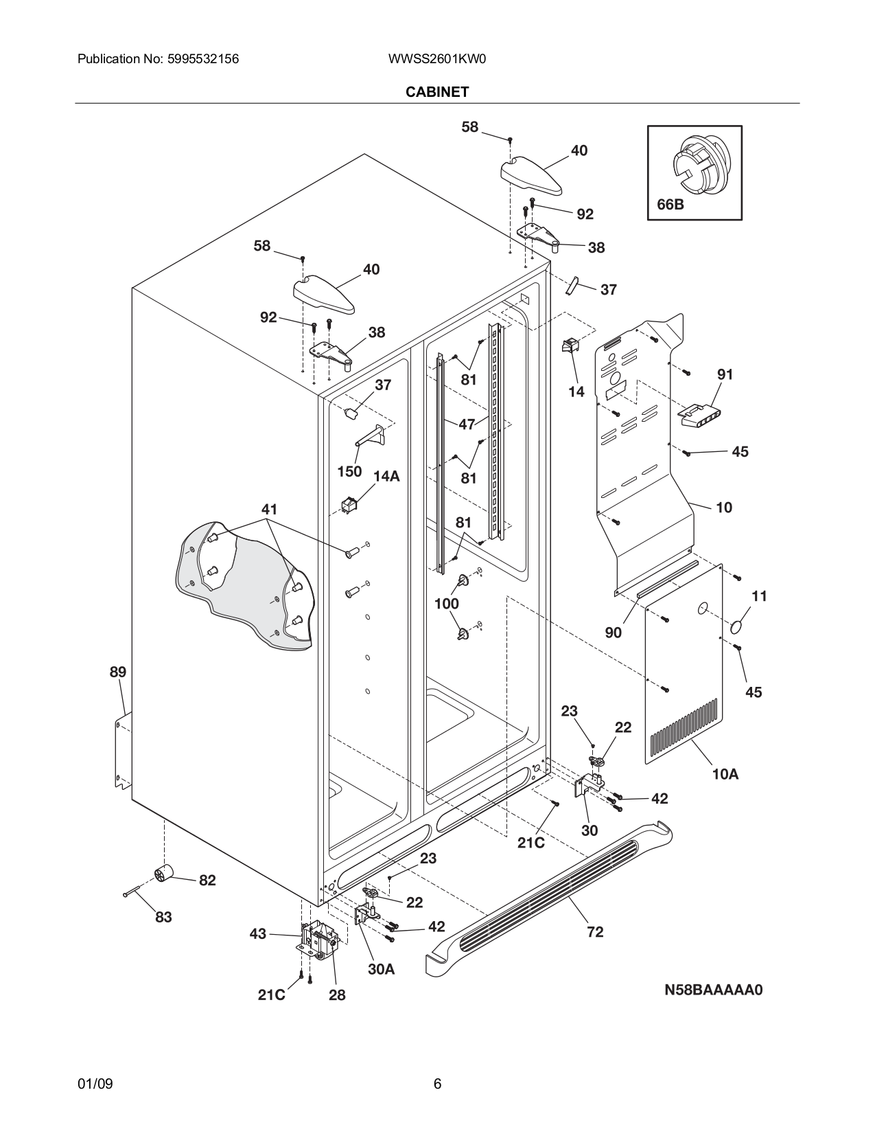 PDF manual for Westinghouse Refrigerator WWSS2601KW