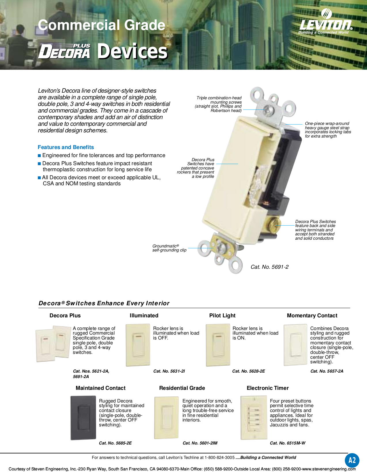 PDF manual for Leviton Other MURAL MCM101 Dimmers