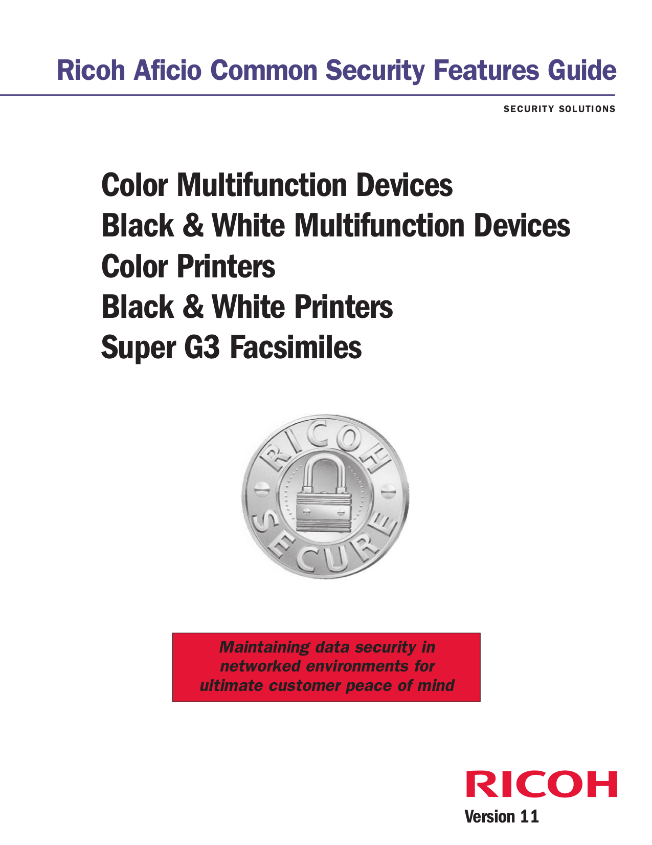 pdf for Ricoh Multifunction Printer Aficio 615c manual