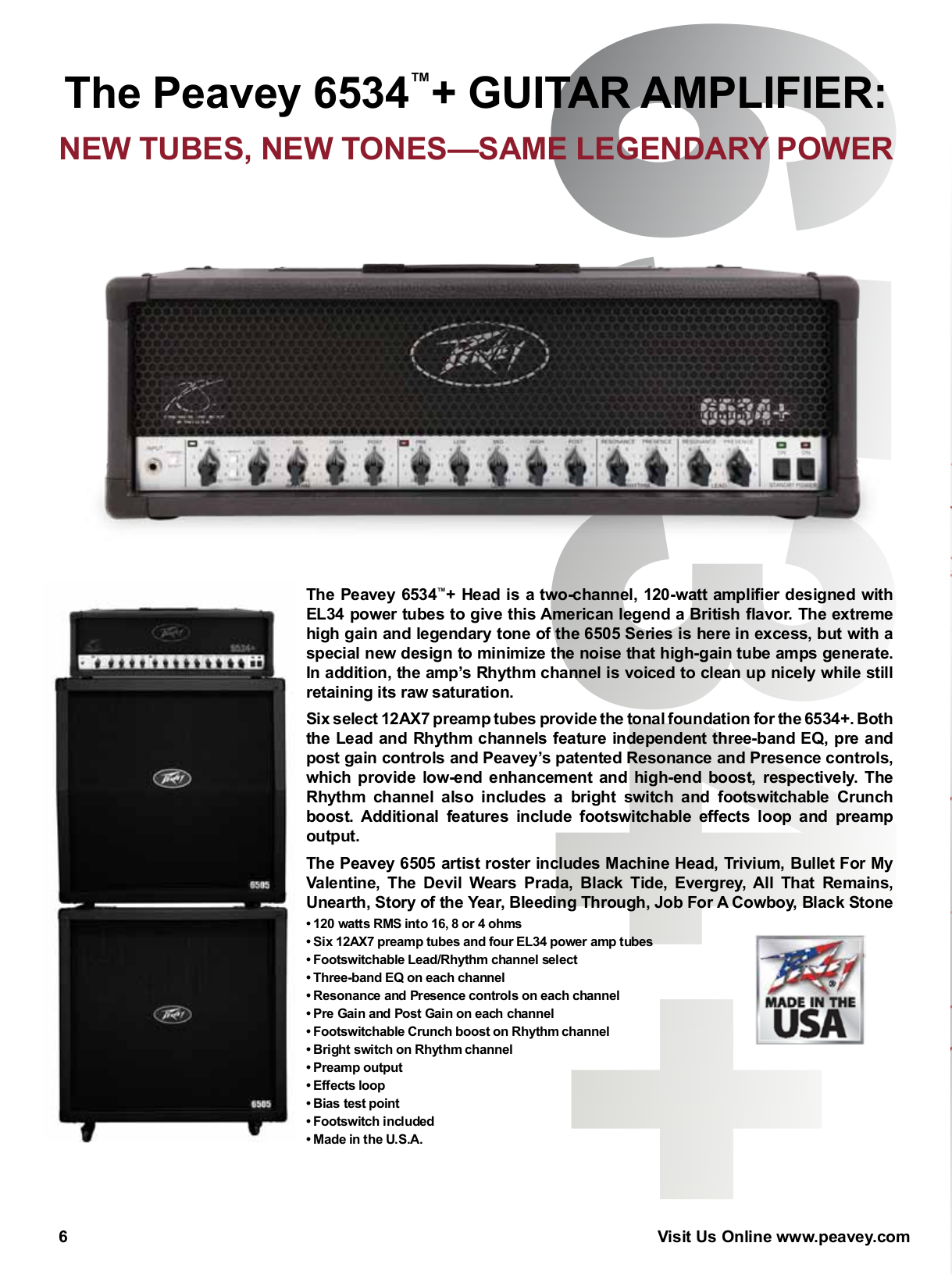 PDF manual for Peavey Amp Vypyr 75