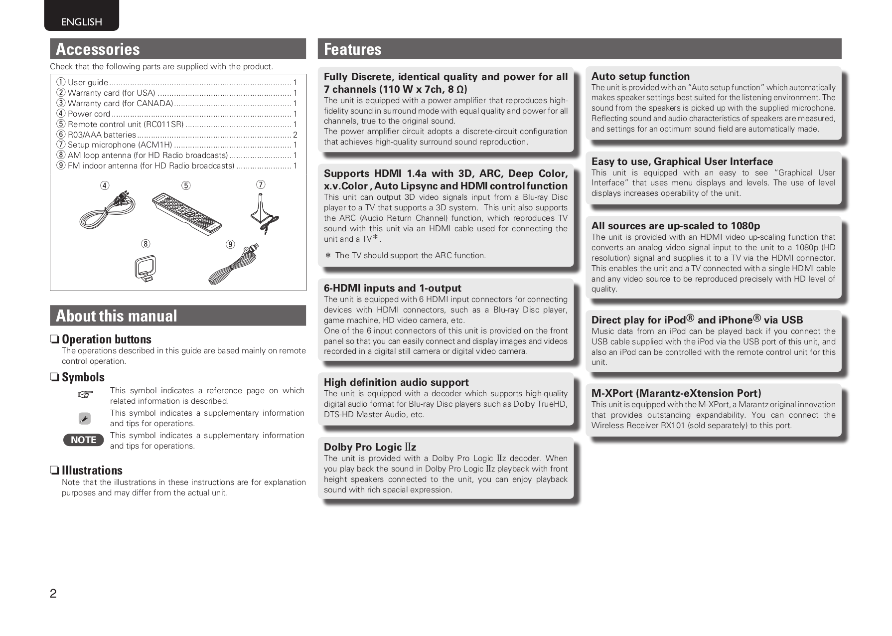 PDF manual for Onkyo Other EQ101 Stereo Graphic Equalizer