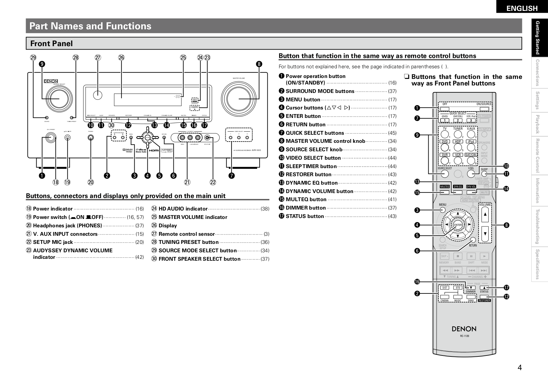 PDF manual for Onkyo Other EQ101 Stereo Graphic Equalizer
