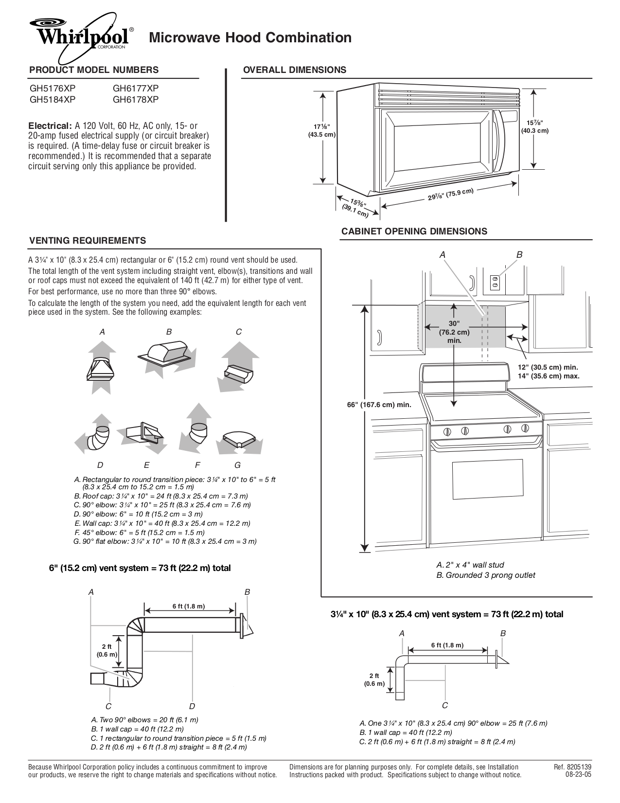 Download free pdf for Whirlpool GH5184XP Microwave manual
