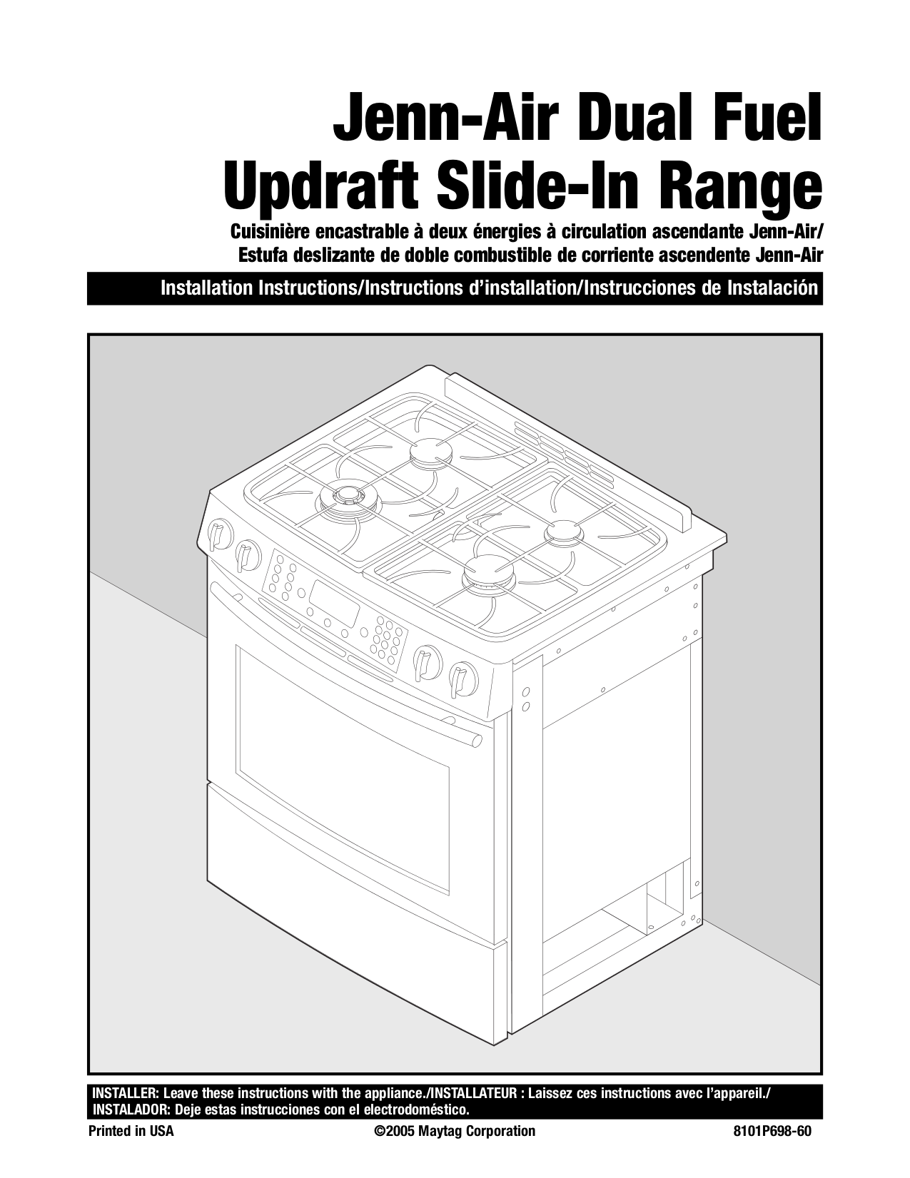 Download free pdf for JennAir JDS8860BDP Range manual