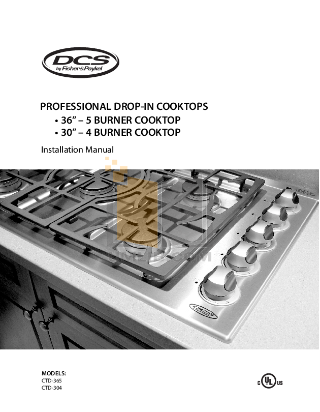 Download free pdf for DCS CTD365 Range manual