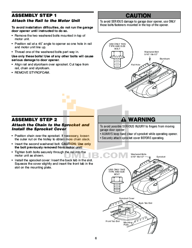 PDF manual for Chamberlain Other 51002K Garage Door Openers
