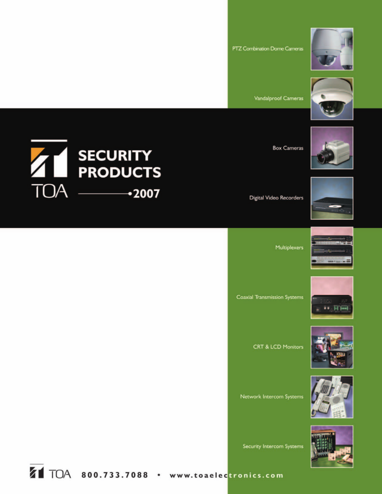 pdf for Toa Security Camera C-CC564 manual