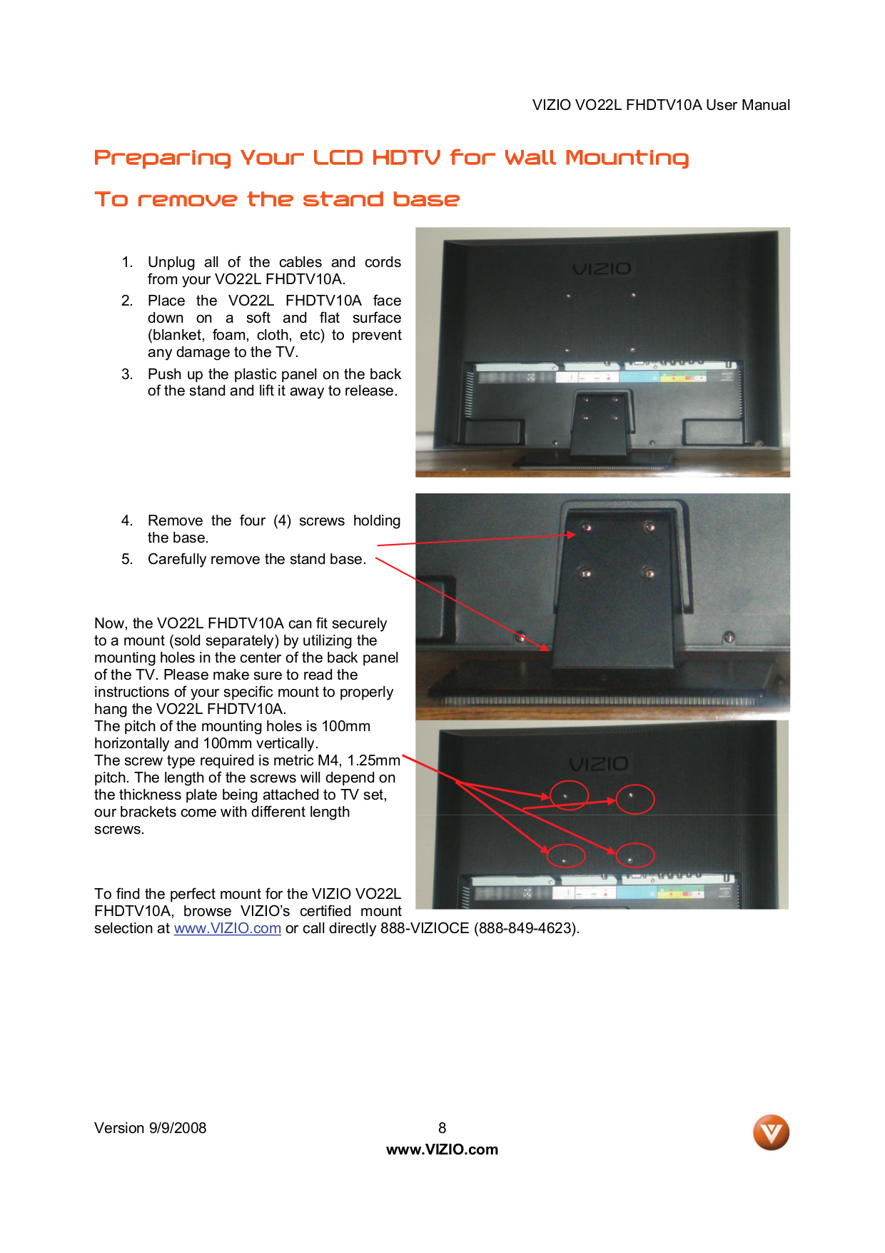 PDF manual for Vizio TV M420NV