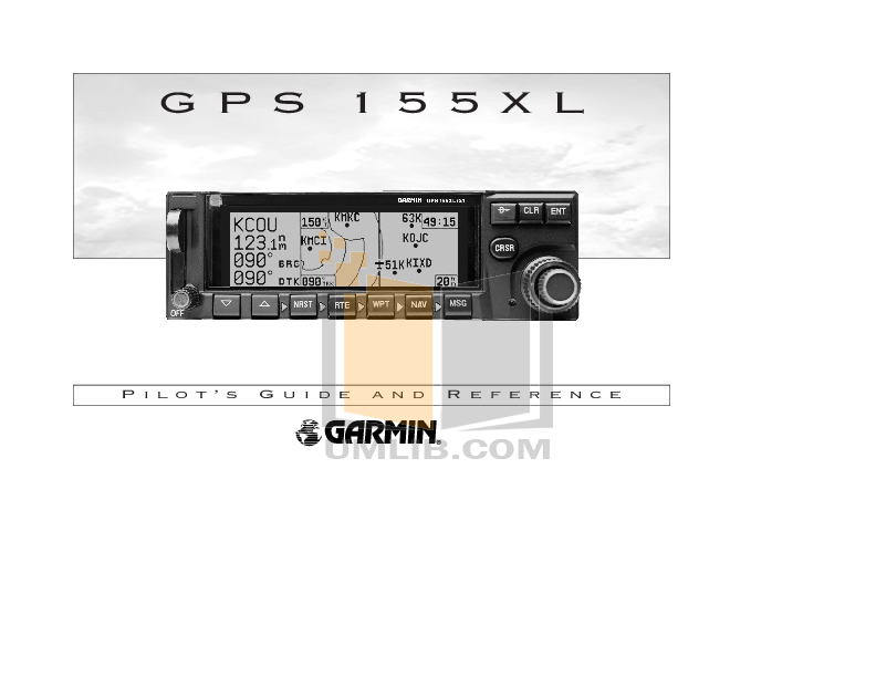 PDF manual for Garmin GPS GPS 155XL