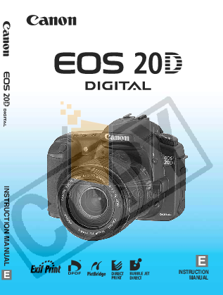 Download free pdf for Canon EOS 20Da Digital Camera manual