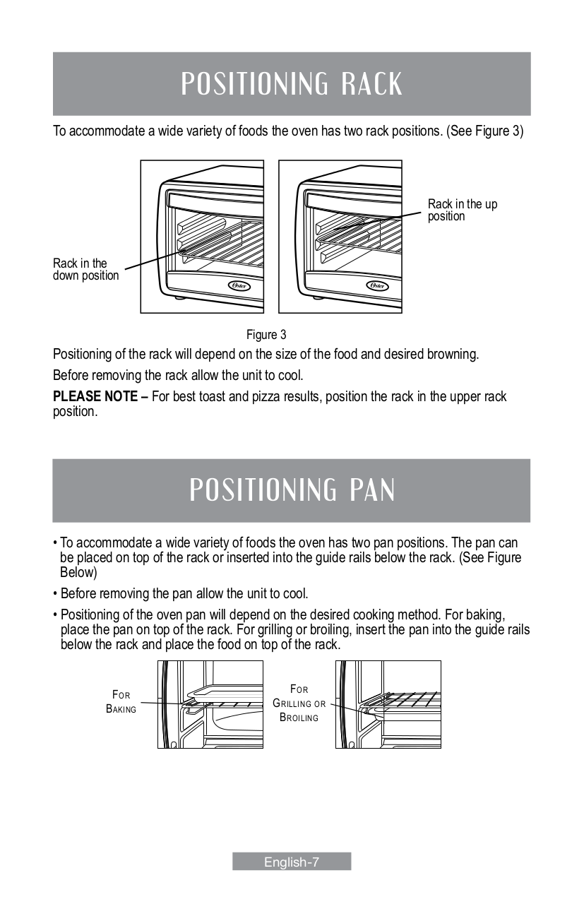 PDF manual for Oster Toaster Oven TSSTTVSKBT