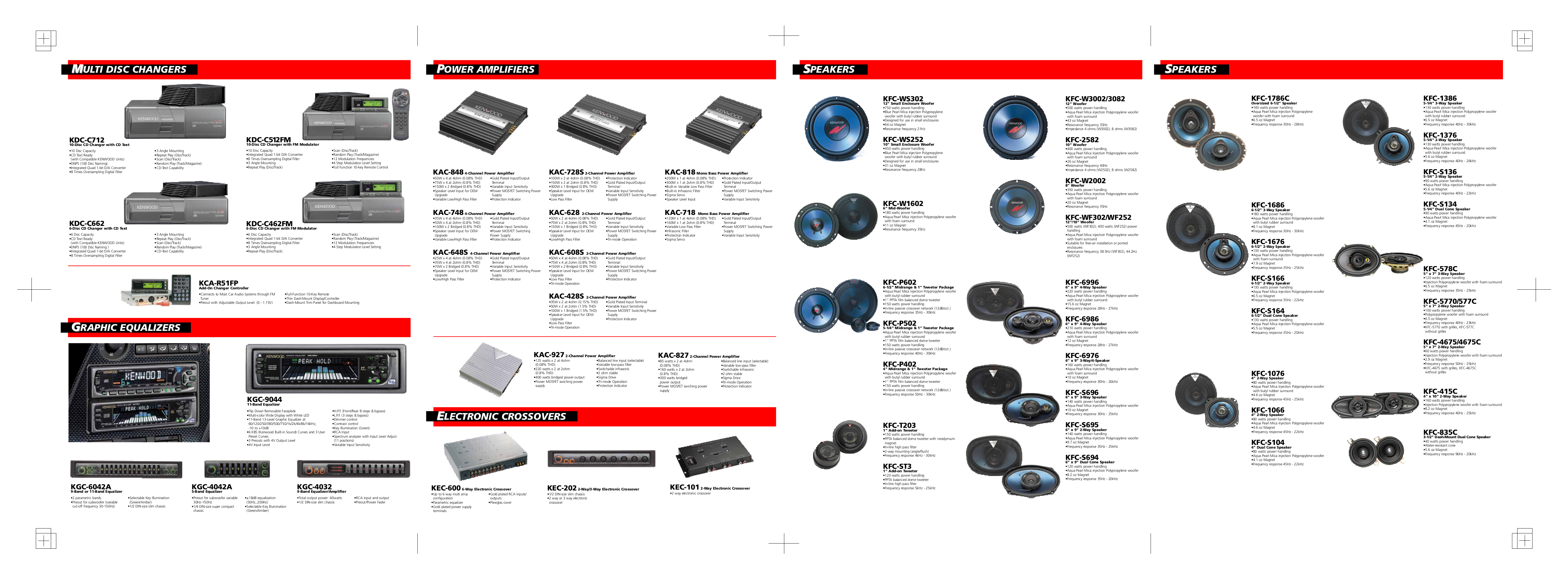 PDF manual for Kenwood Subwoofer KSCWA100