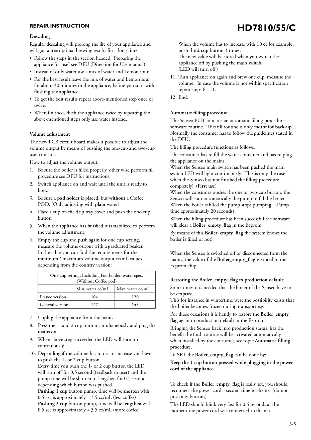 PDF manual for Philips Coffee Maker Senseo HD7810