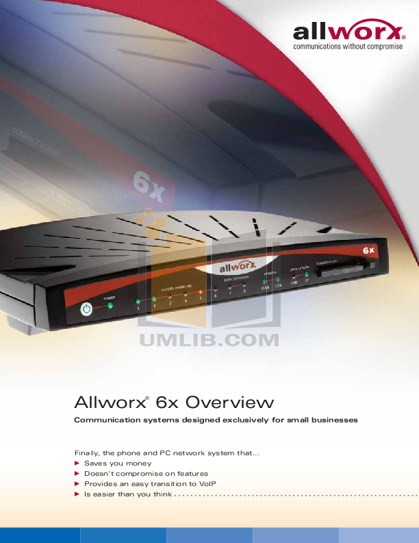 Download free pdf for Allworx 6x VoIP Other manual