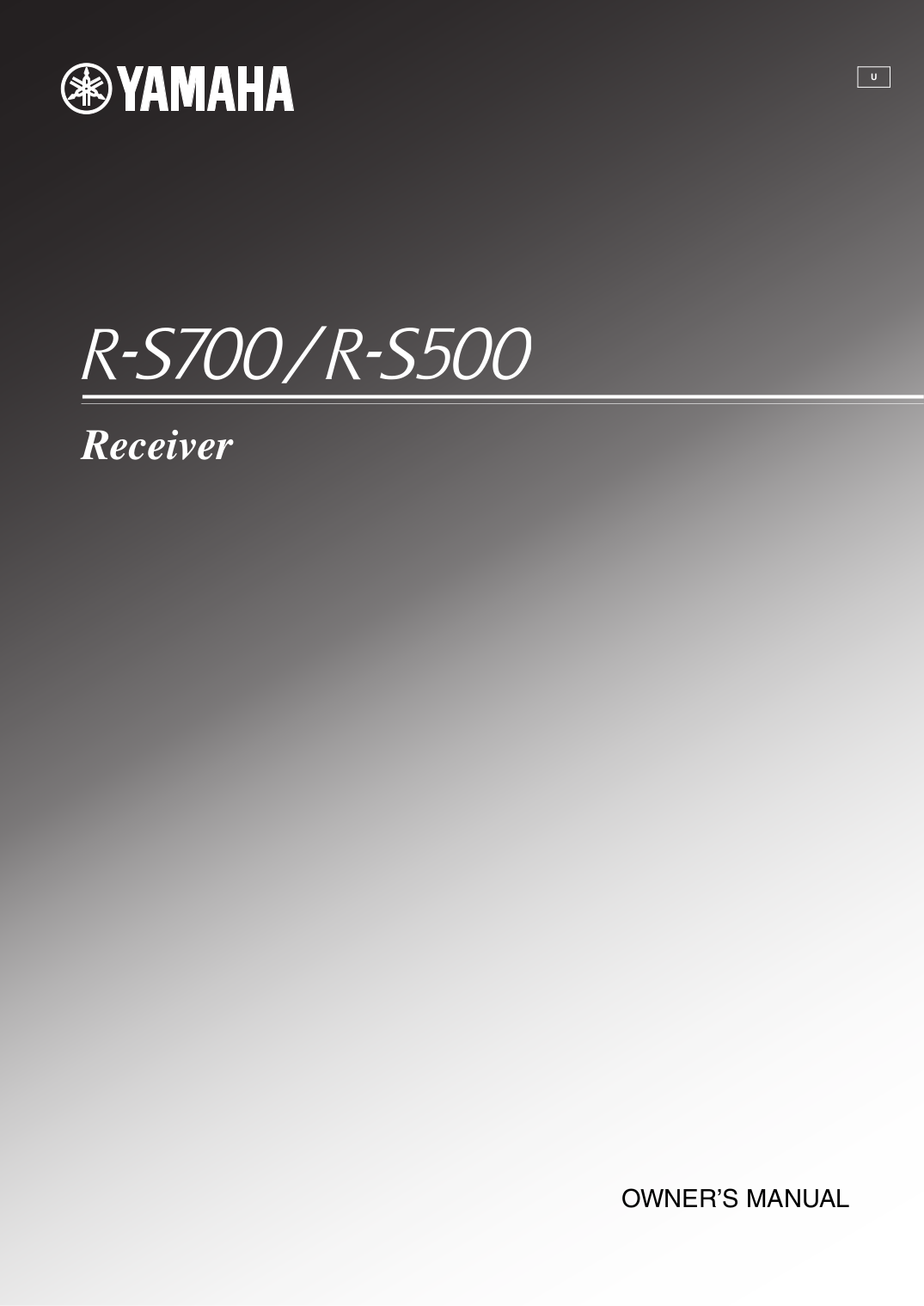 Download free pdf for Yamaha R-S500 Receiver manual