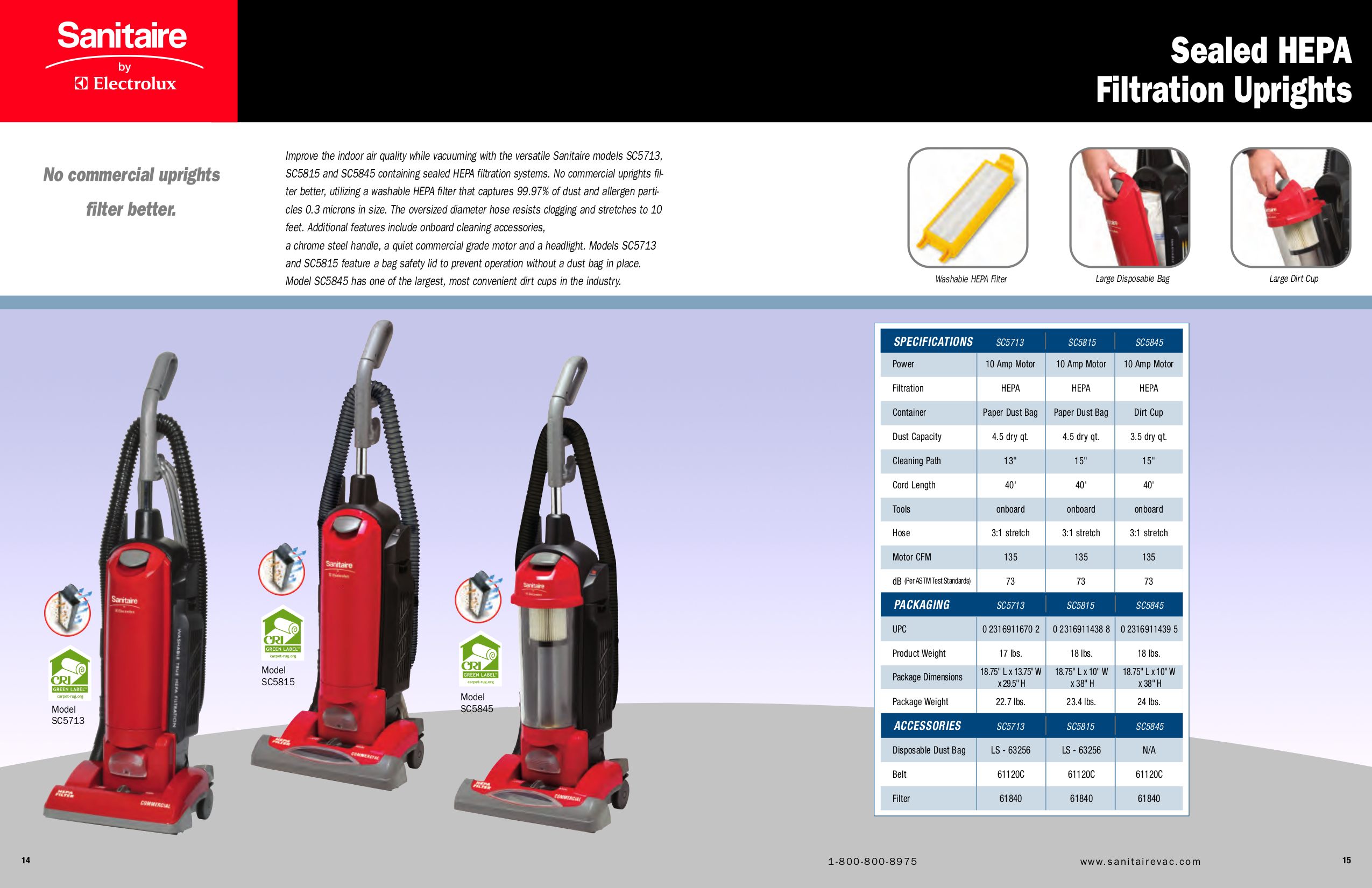 PDF manual for Sanitaire Vacuum Quick Kleen SC888