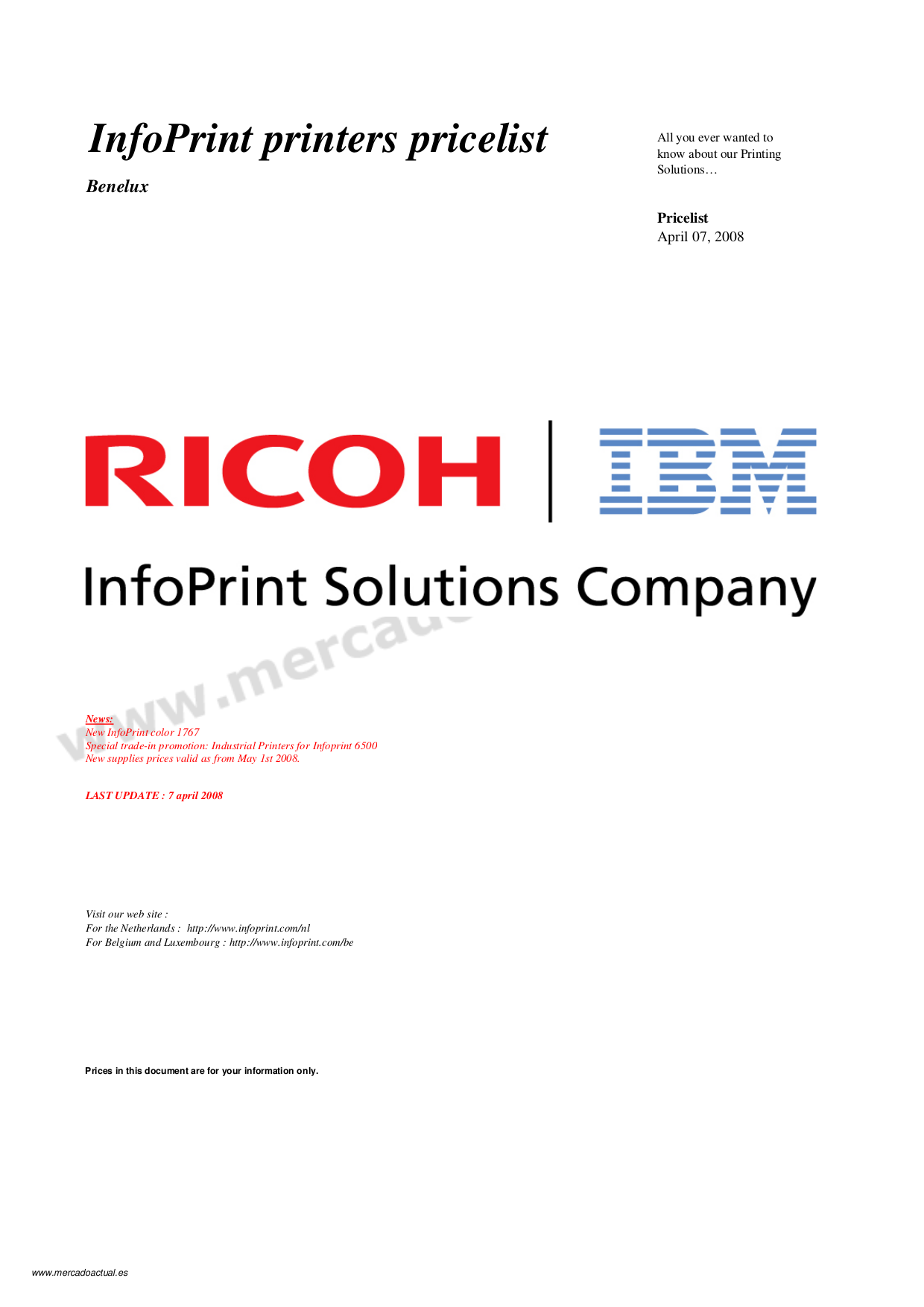 Download free pdf for IBM InfoPrint 1612 Printer manual