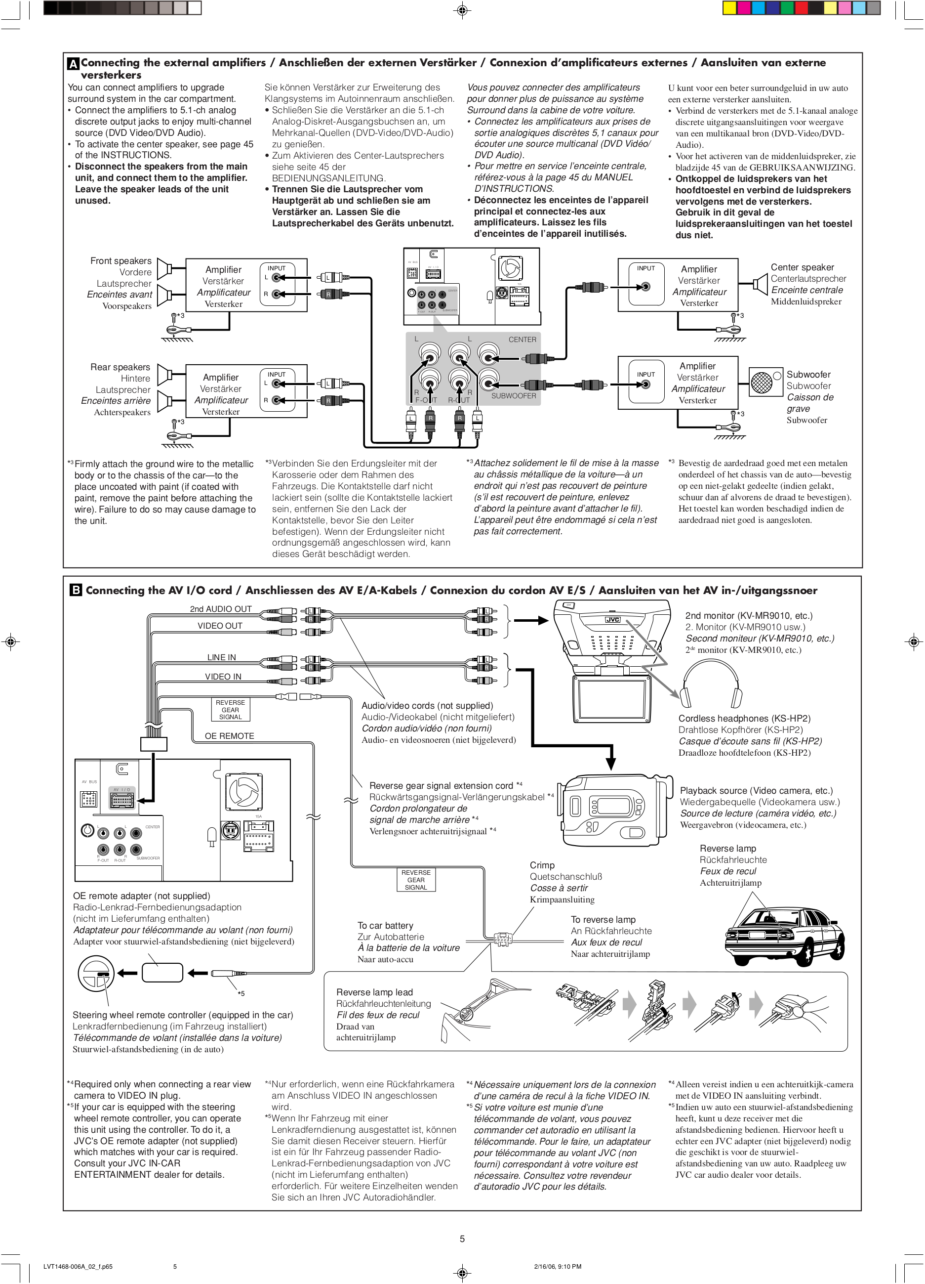 PDF manual for JVC Car Video KVMR9010