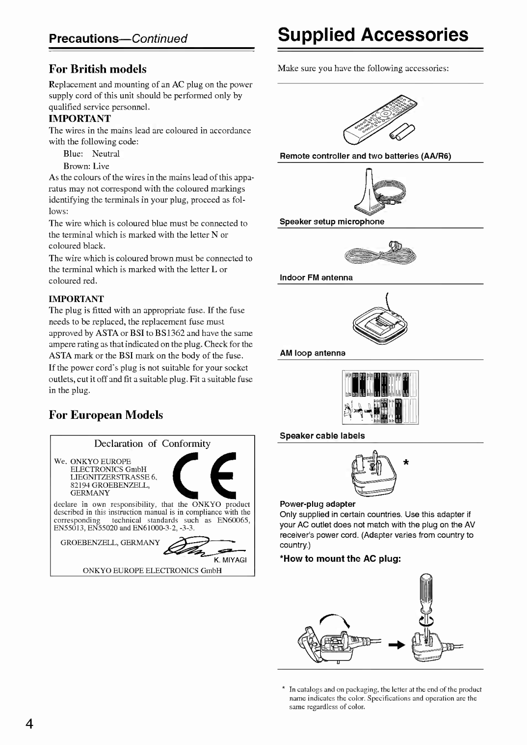 PDF manual for Onkyo Receiver TX-SR507
