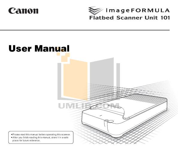 pdf for Canon Scanner imageFORMULA DR-2010M manual