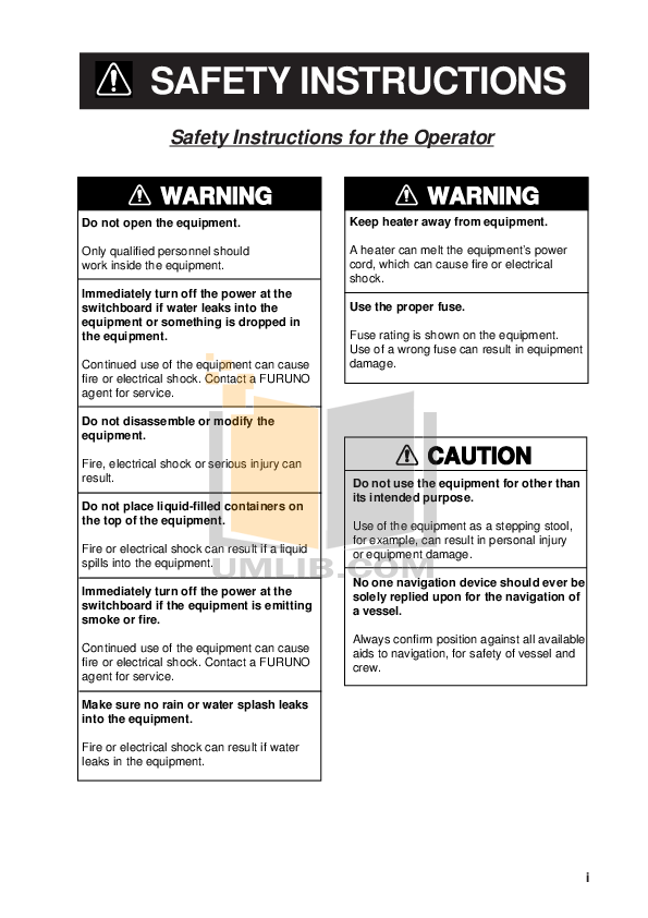 PDF manual for Furuno GPS GP32