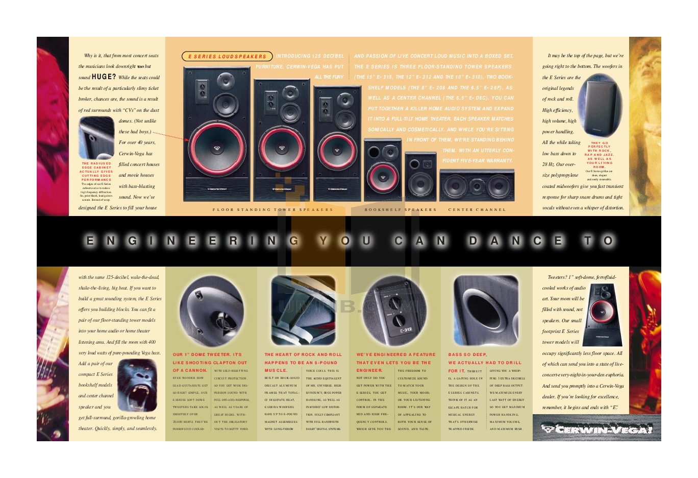 PDF manual for CerwinVega Speaker E310