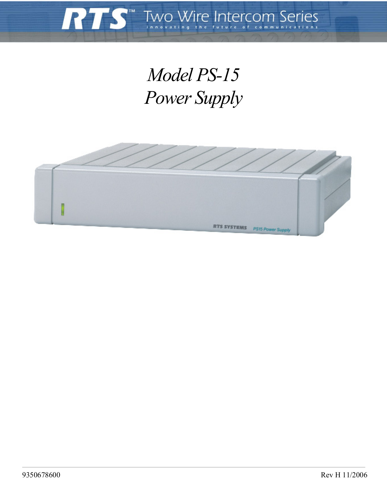 pdf for Telex Other CM300 Console Mount User Station manual