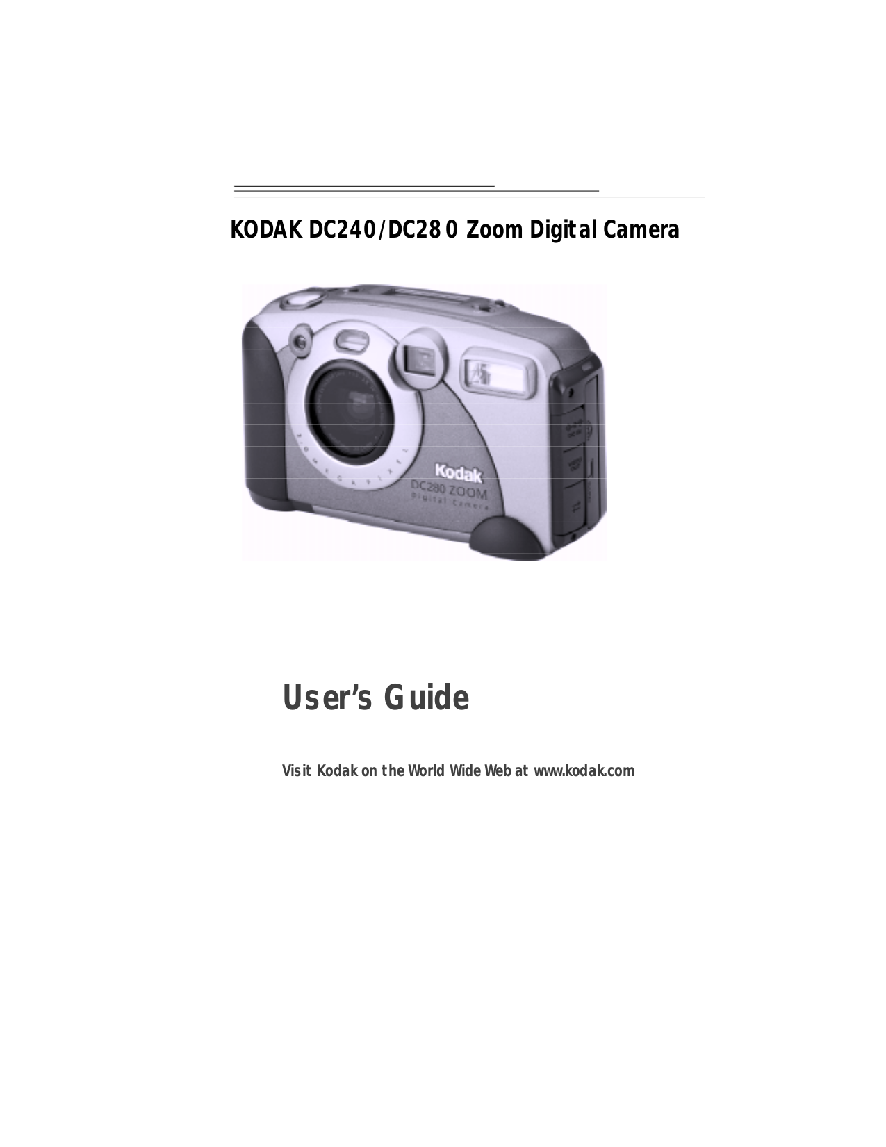 Download free pdf for Kodak DC280 Digital Camera manual