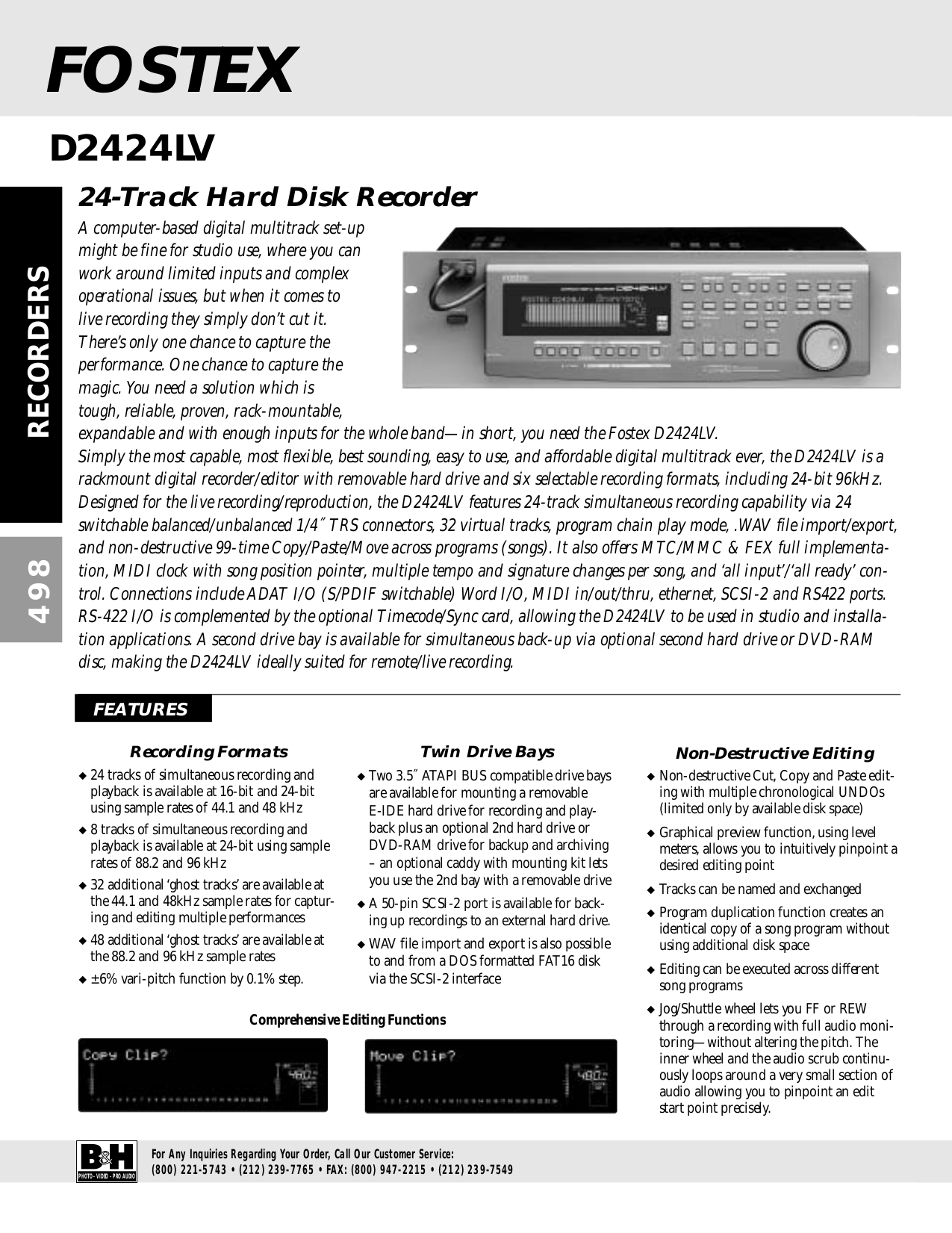 PDF manual for Mackie Other SDR 24 Digital Recorders