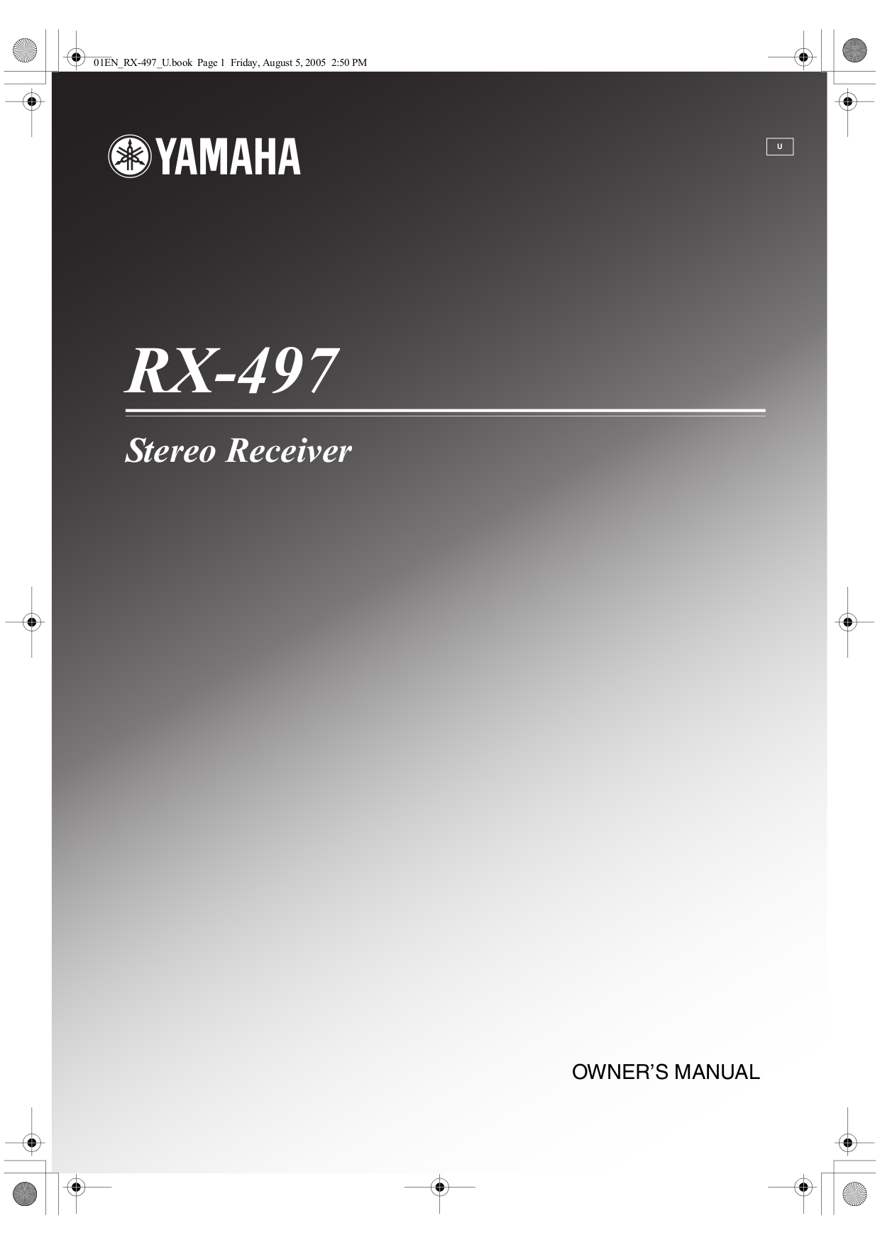 PDF manual for Yamaha Receiver RX-497