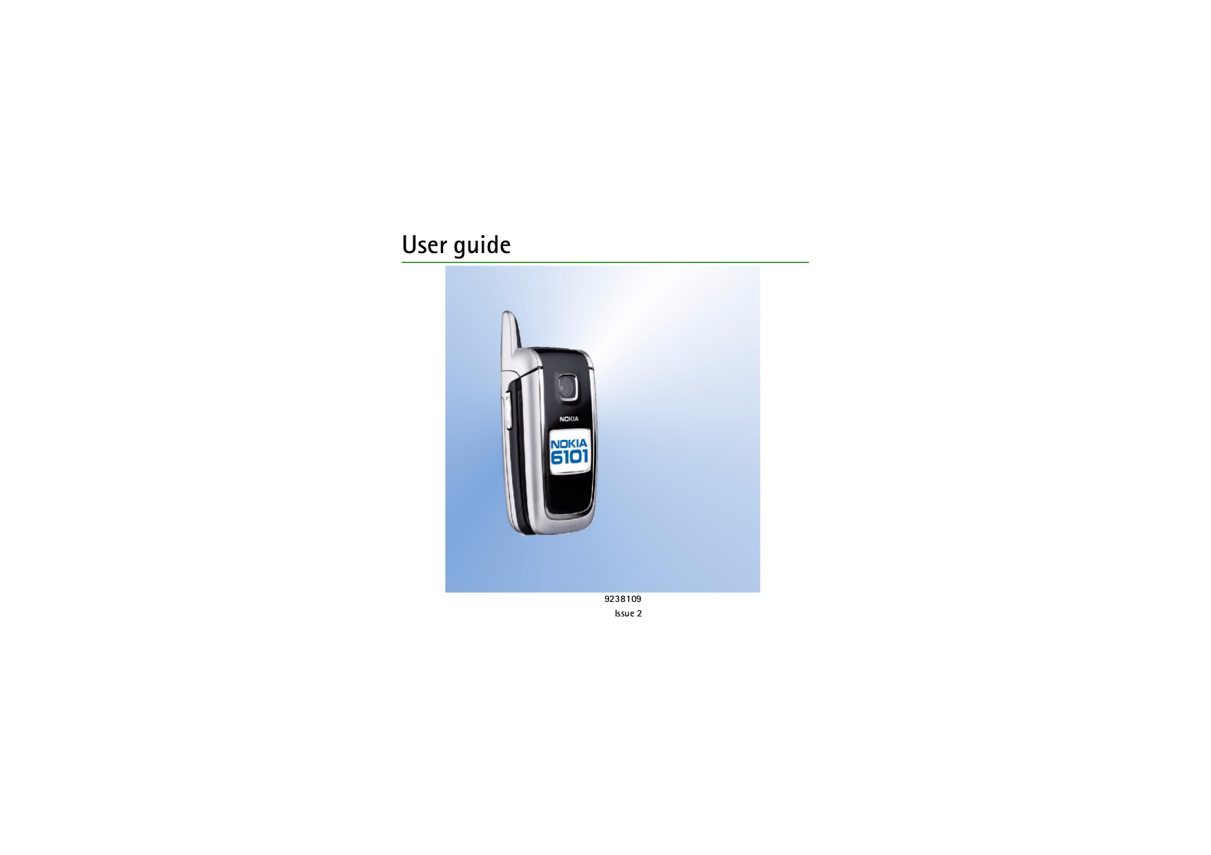 Download free pdf for Nokia 6160 Cell Phone manual