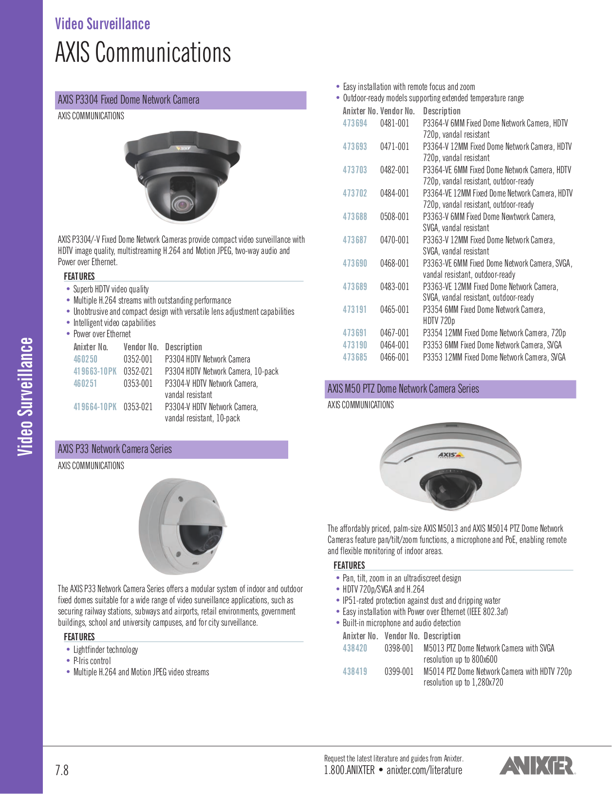 PDF Manual For Pelco Security Camera IXE10 Series IXE10DN