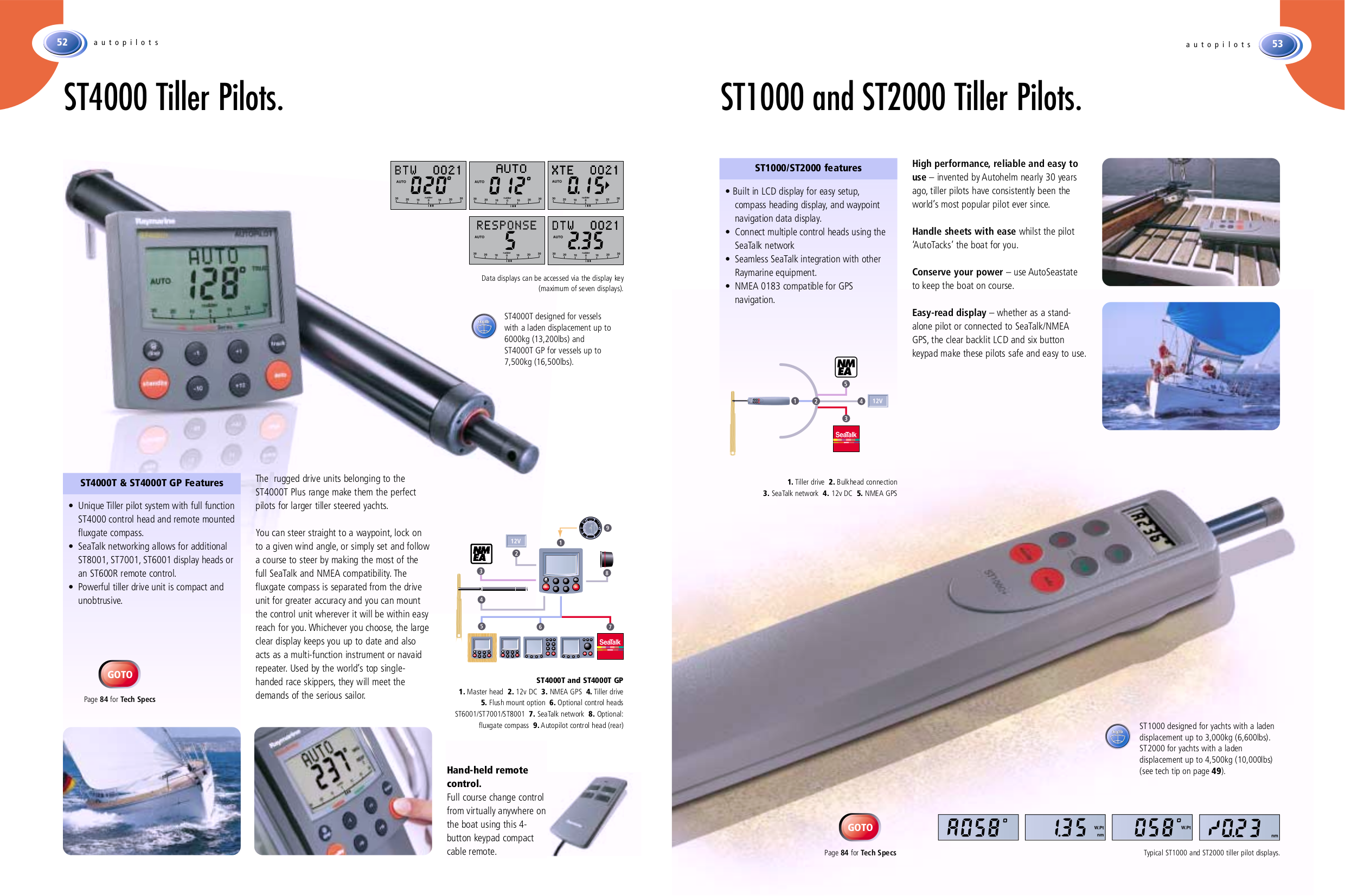 PDF manual for Raymarine Other ST8001 Autopilot Controller