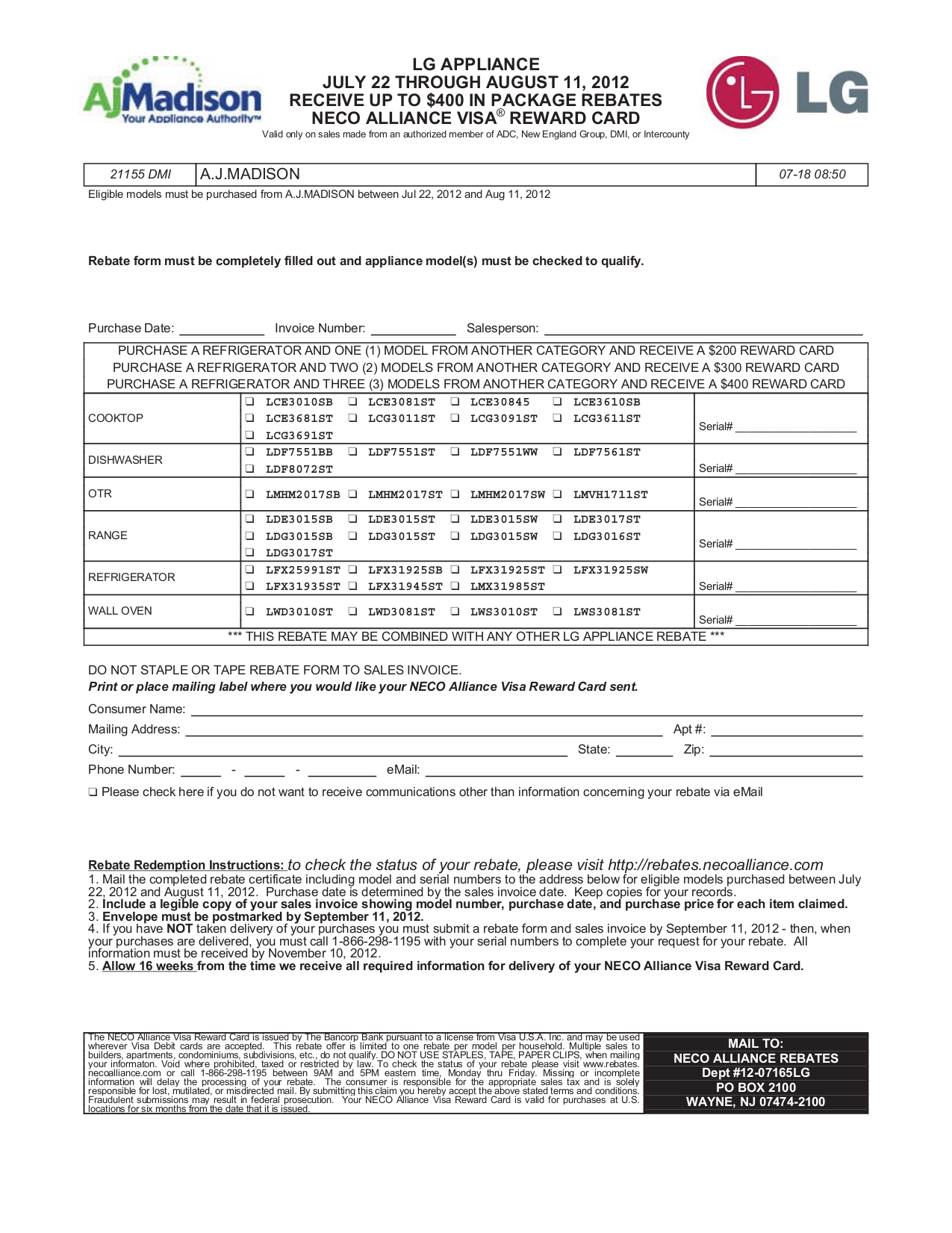 Download free pdf for LG LFX31925ST Refrigerator manual