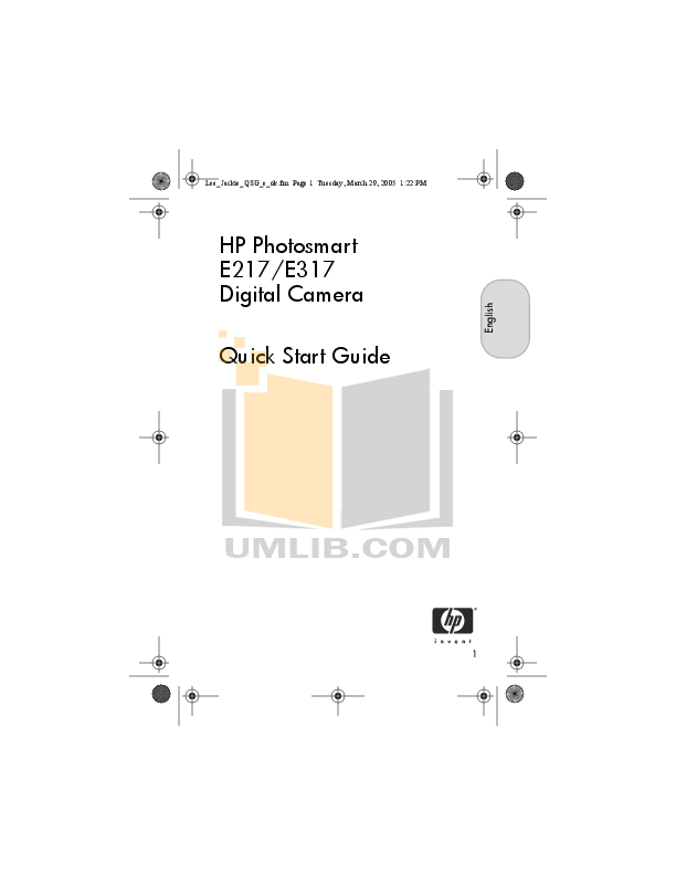 pdf for HP Digital Camera Photosmart E217 manual