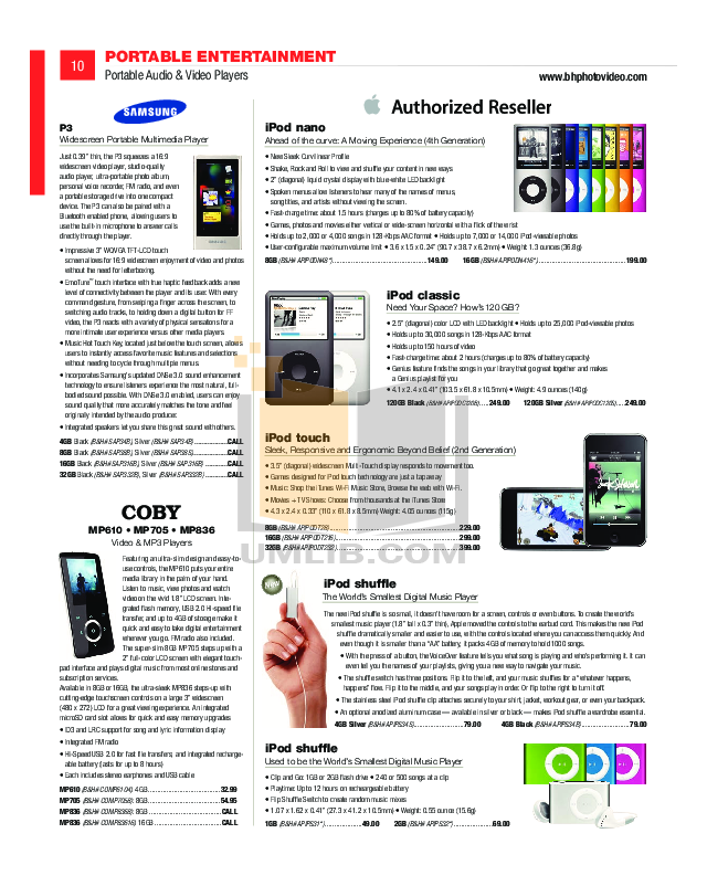 PDF manual for Creative MP3 Player ZEN Zen Mozaic 16GB