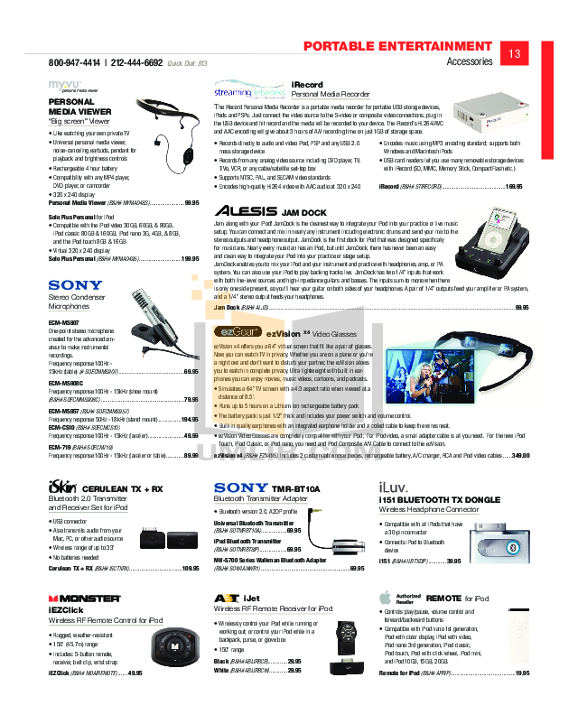 PDF manual for Creative MP3 Player ZEN Zen Mozaic 16GB