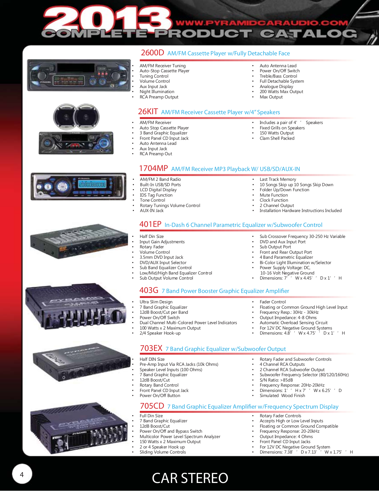 PDF manual for Pyramid Car Amplifier 906VL