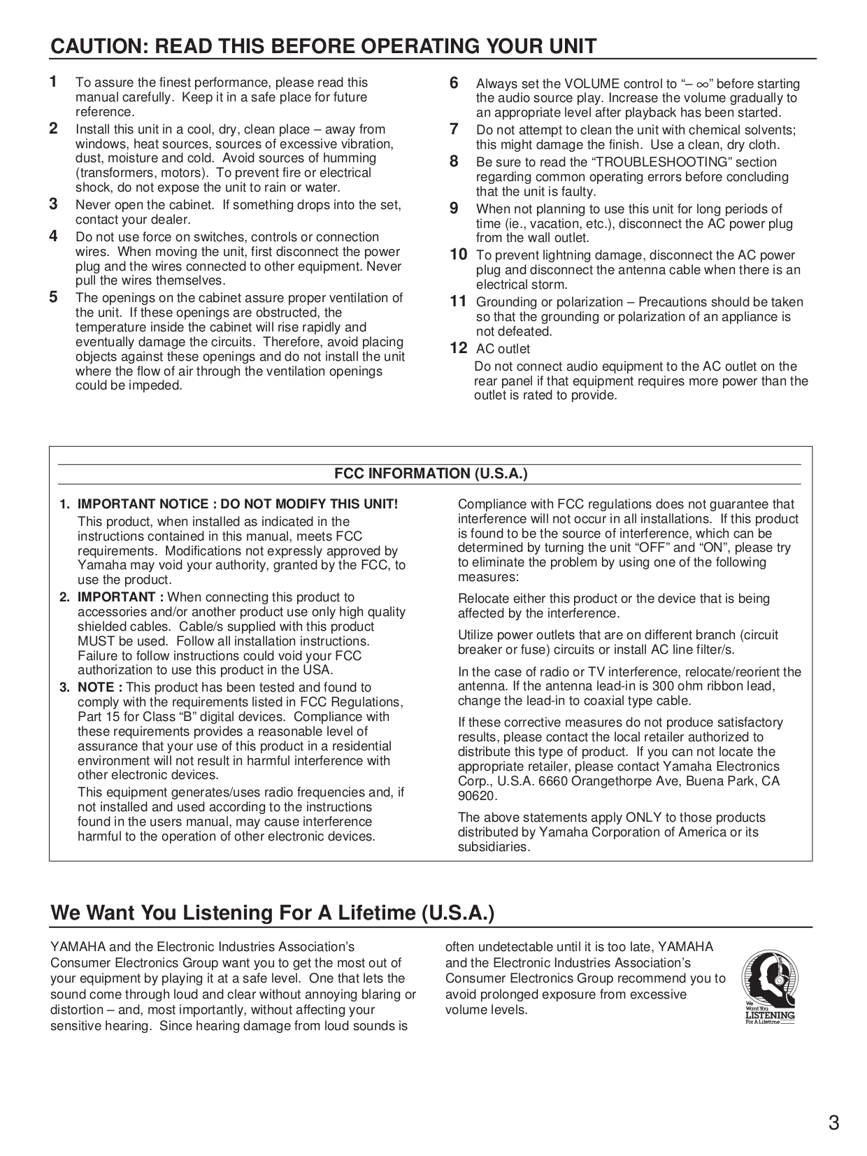 PDF manual for Yamaha Receiver R-8