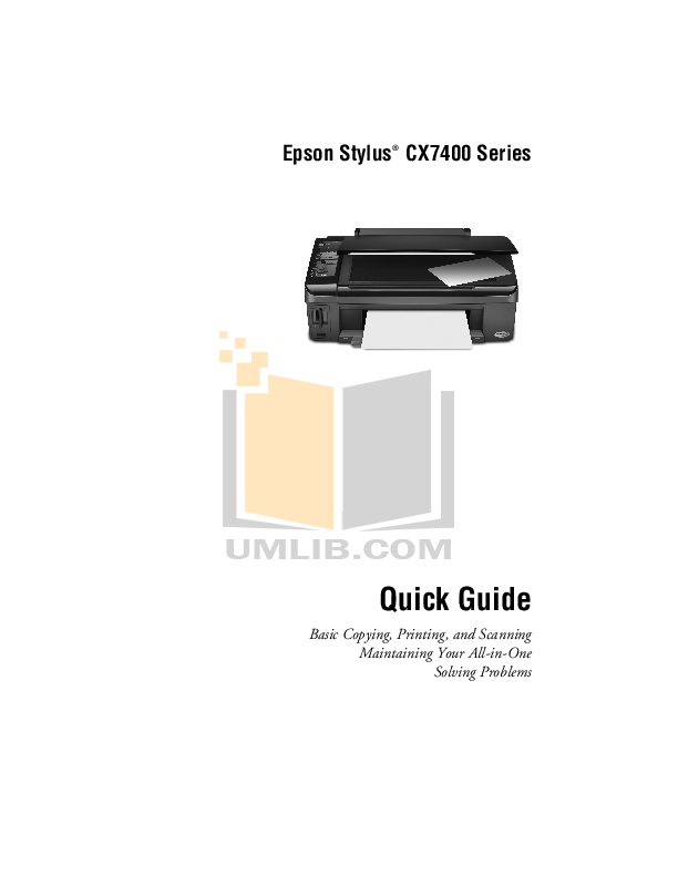 Download free pdf for Epson Stylus CX5900 Multifunction Printer manual