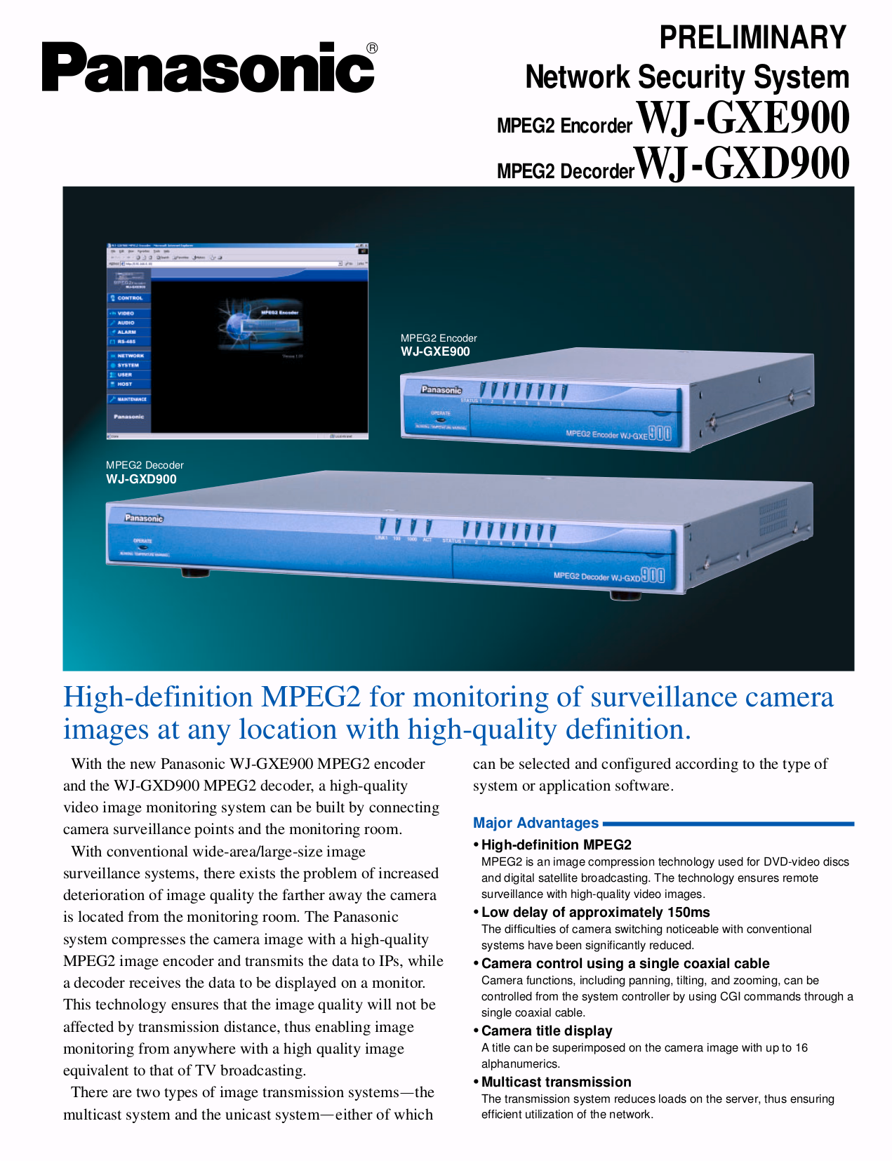 Download free pdf for Panasonic WVCL920A Security Camera manual